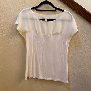 Banana Republic White T-shirt blouse